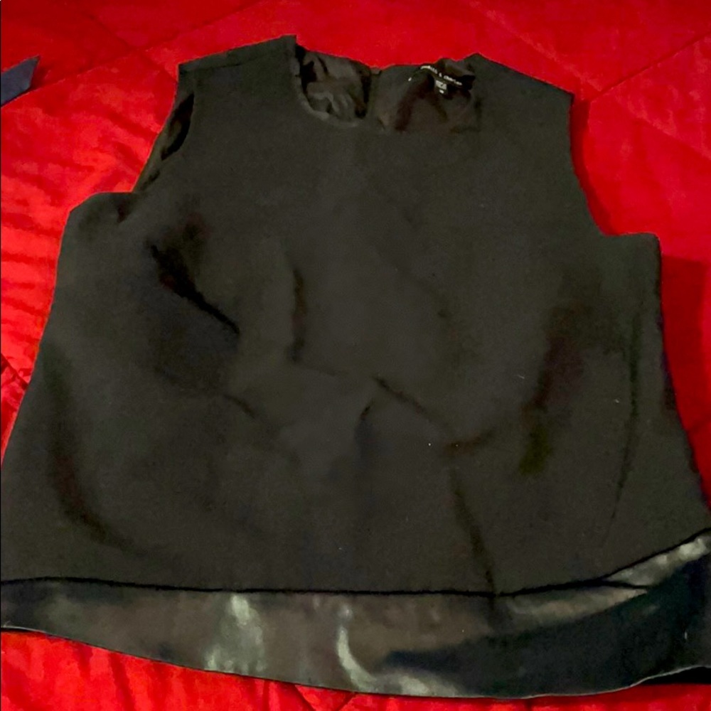 Black sleeveless top size 10